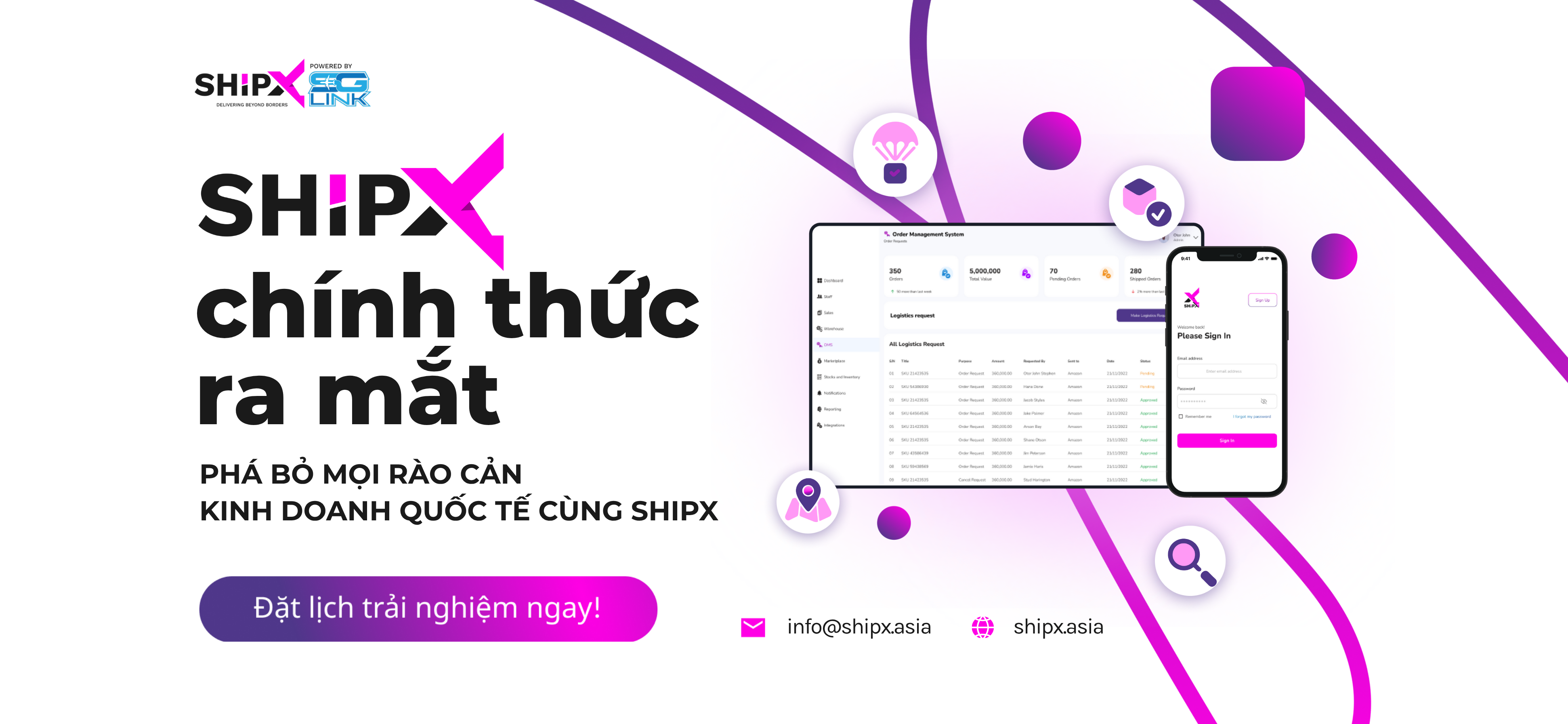 Banner ShipX launch